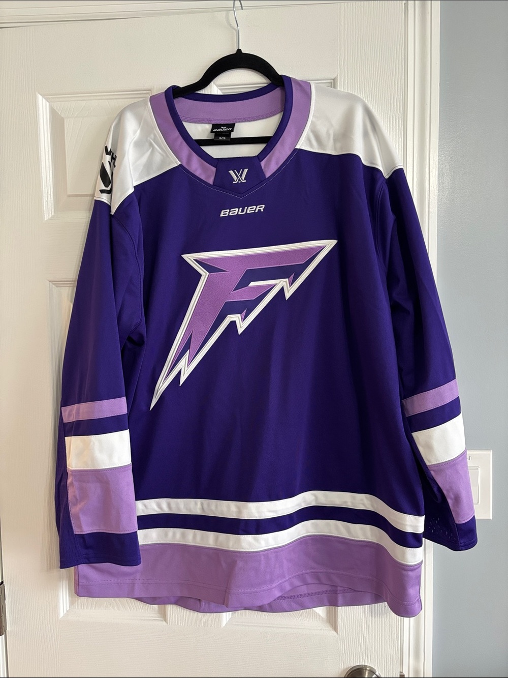 Bauer Official PWHL Frost Hockey Jersey with Lavender and White Trim